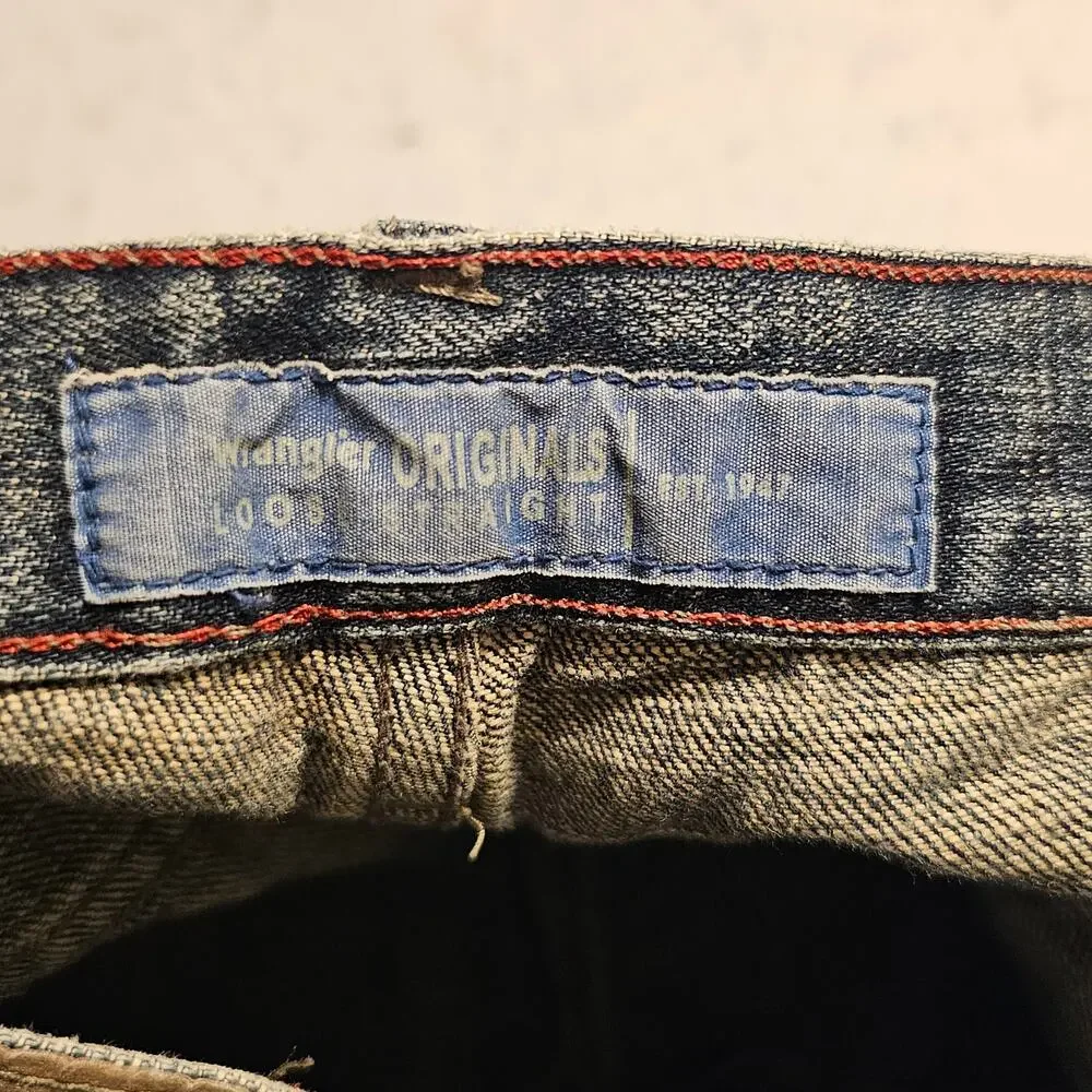 Vintage Wrangler Hero Originals Men's Jeans, Medium Blue, Size 36 x 34